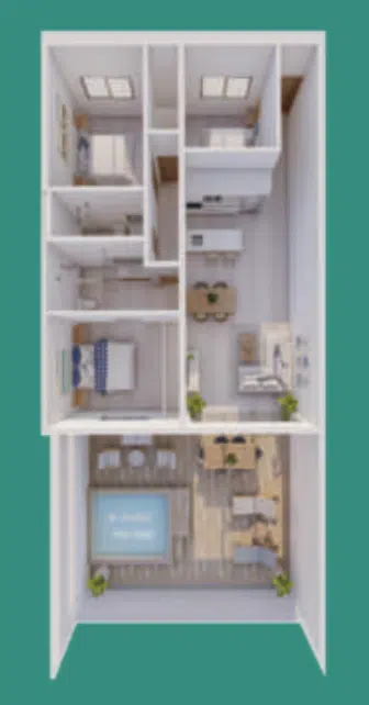 Beach Garden - 3 Bedrooms