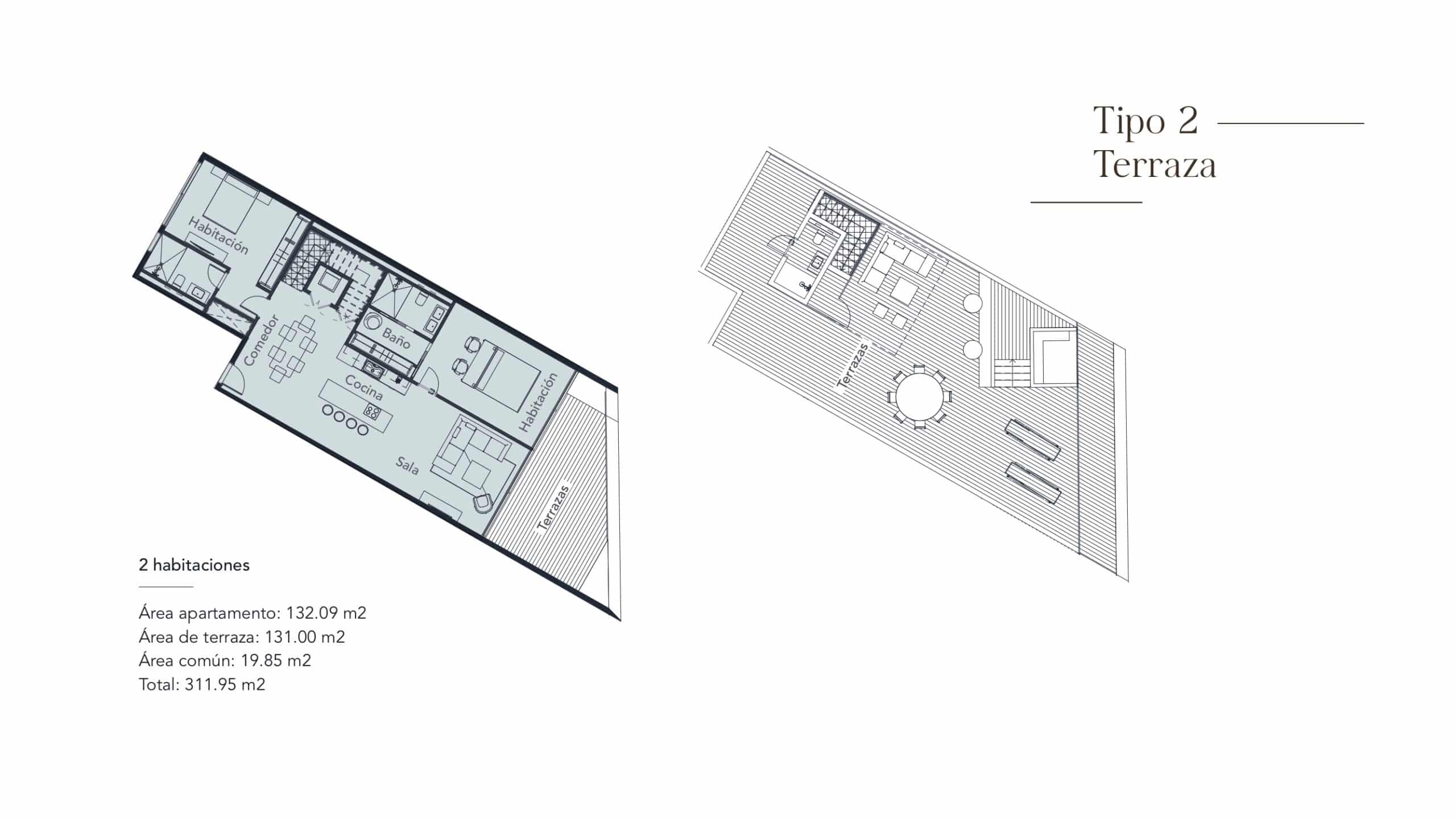 Tipo 2 + Terraza