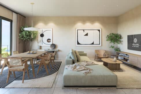 Volare at Cap Cana—Type B Living Room