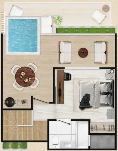 B-434 Penthouse - Rooftop Level
