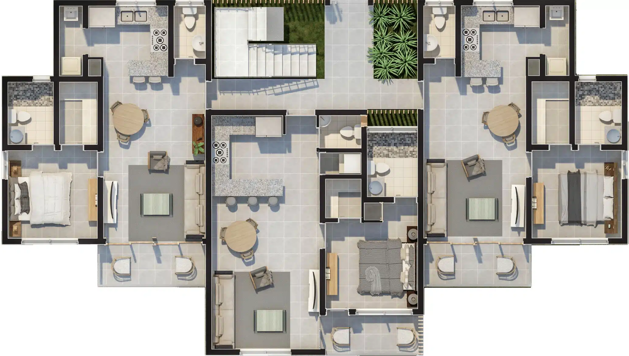 Type B Building Floor Plan