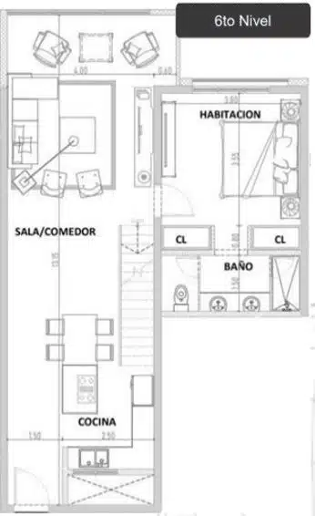 Type C Penthouse Bottom Level