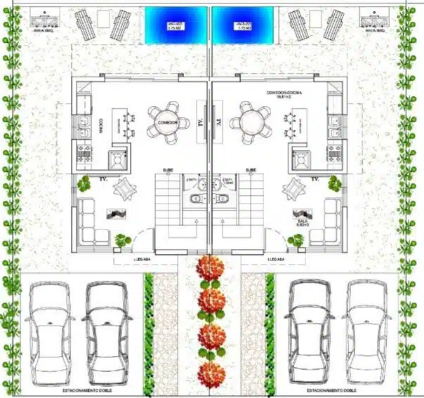 Planta Townhouse Nivel 1 