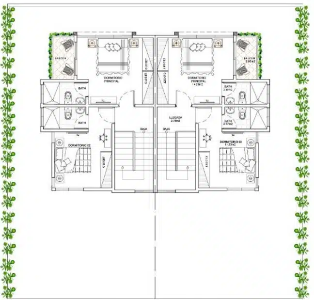 Planta Townhouse Nivel 2