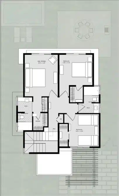 Villa Tipo B. 2o Nivel