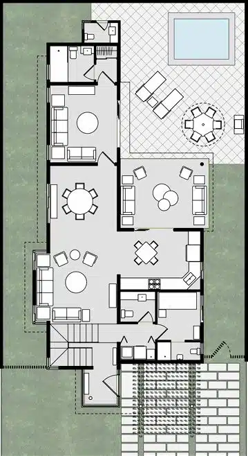 Villa Tipo C. 1er Nivel