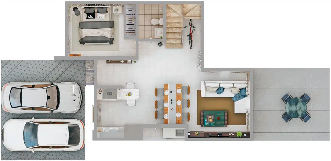 Type C Unit 1st Level Floor Plan