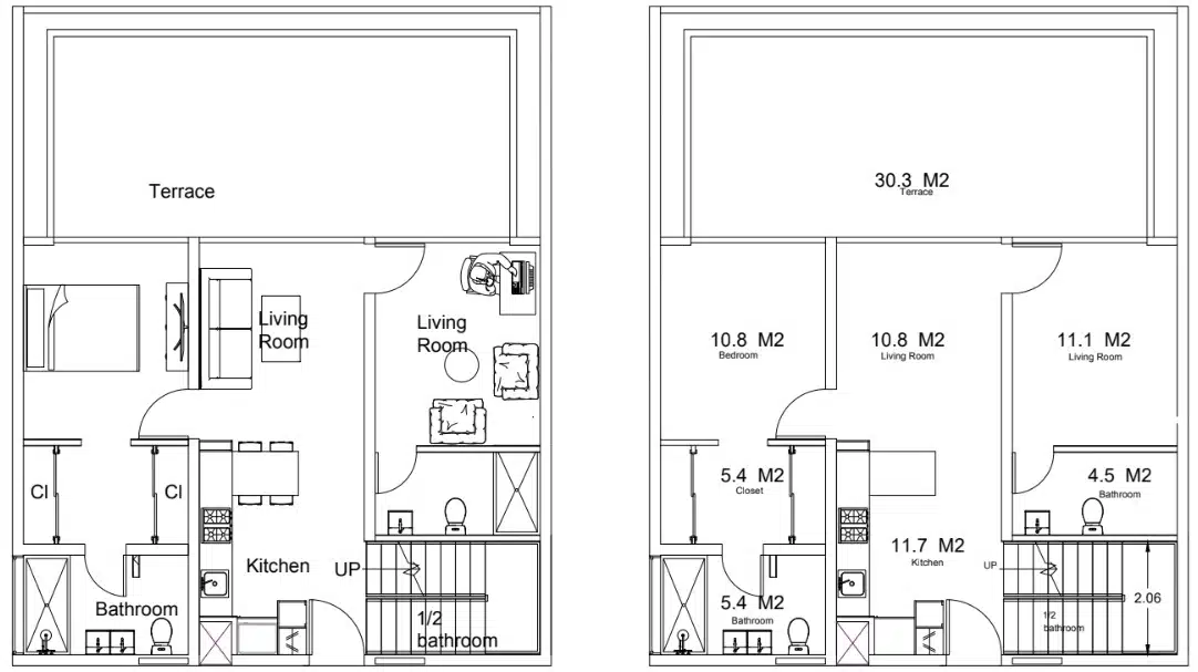 Type P2 - Penthouse