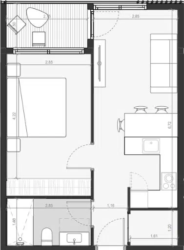 A102 Unit Floor Plan