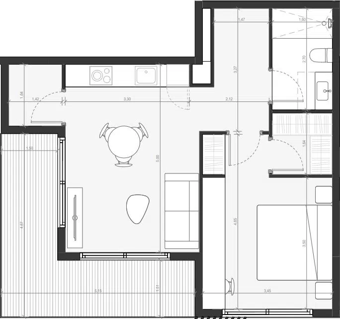 C514 Unit Floor Plan