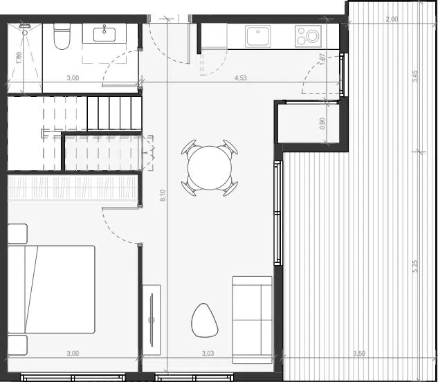 C507 PH Floor Plan - Entry Level